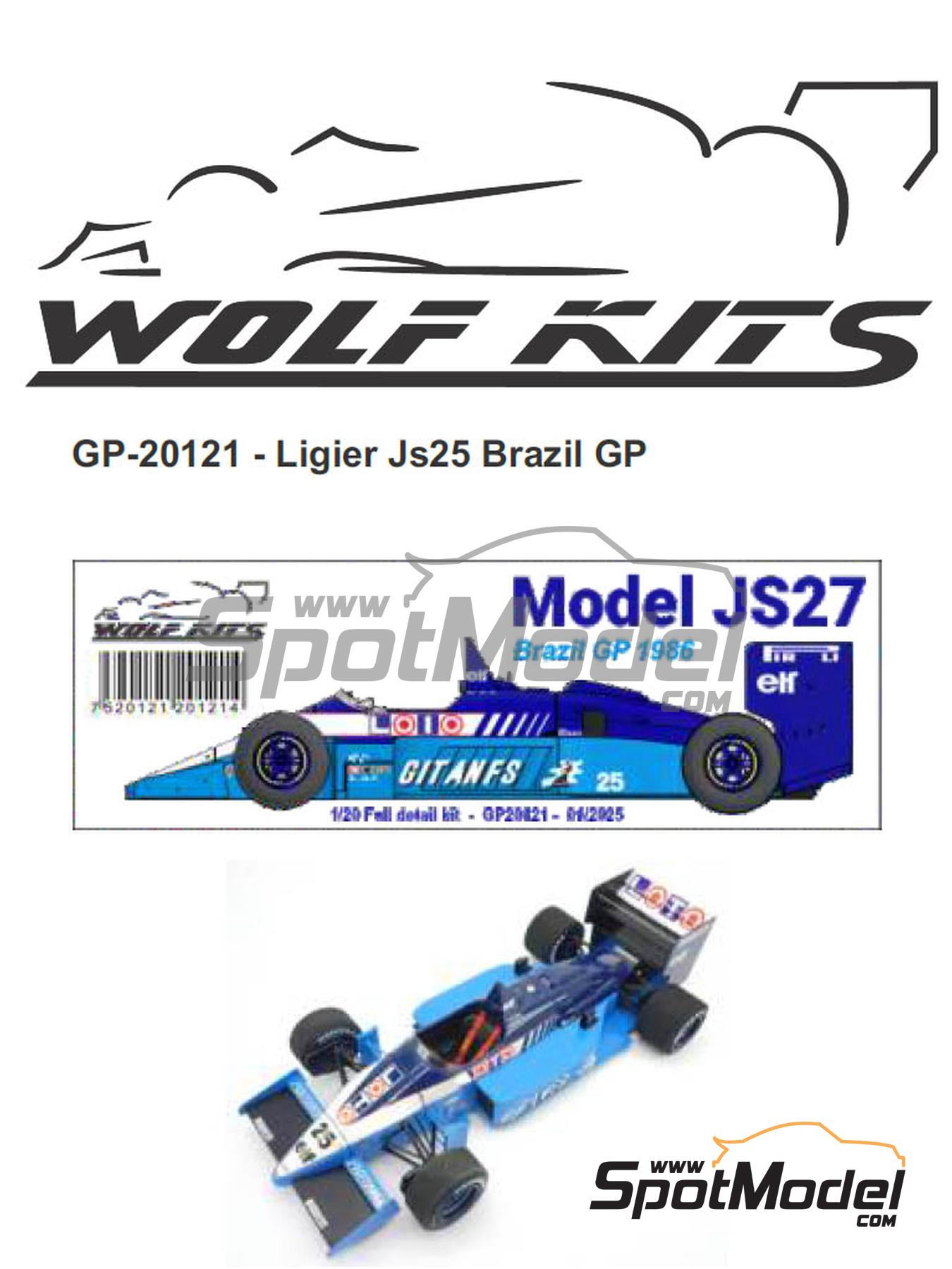 Wolf Kits GP20121: Car scale model kit 1/20 scale - Ligier Renault